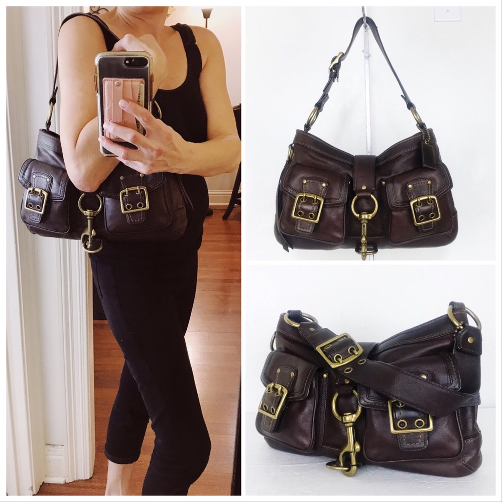 Coach Legacy Brown Mandy Vachetta Leather Hobo Bag